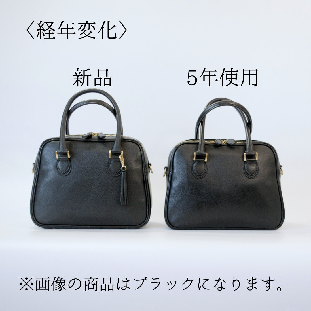 オリーブレザー ビーンズショルダー