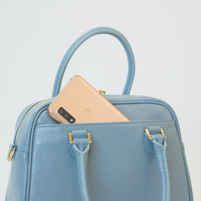 オリーブレザー 2Wayミニボストン