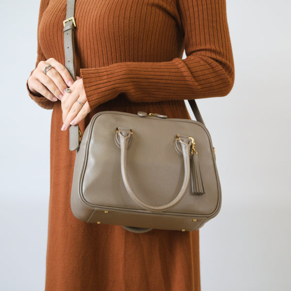 オリーブレザー 2Wayミニボストン 2