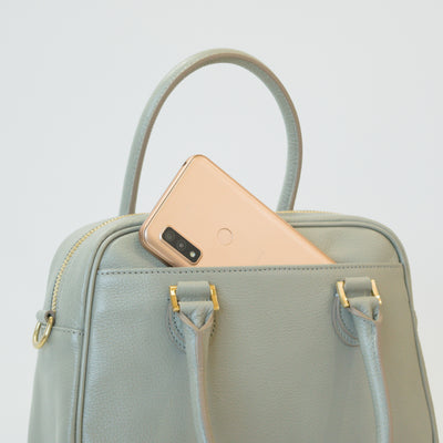 オリーブレザー 2Wayミニボストン