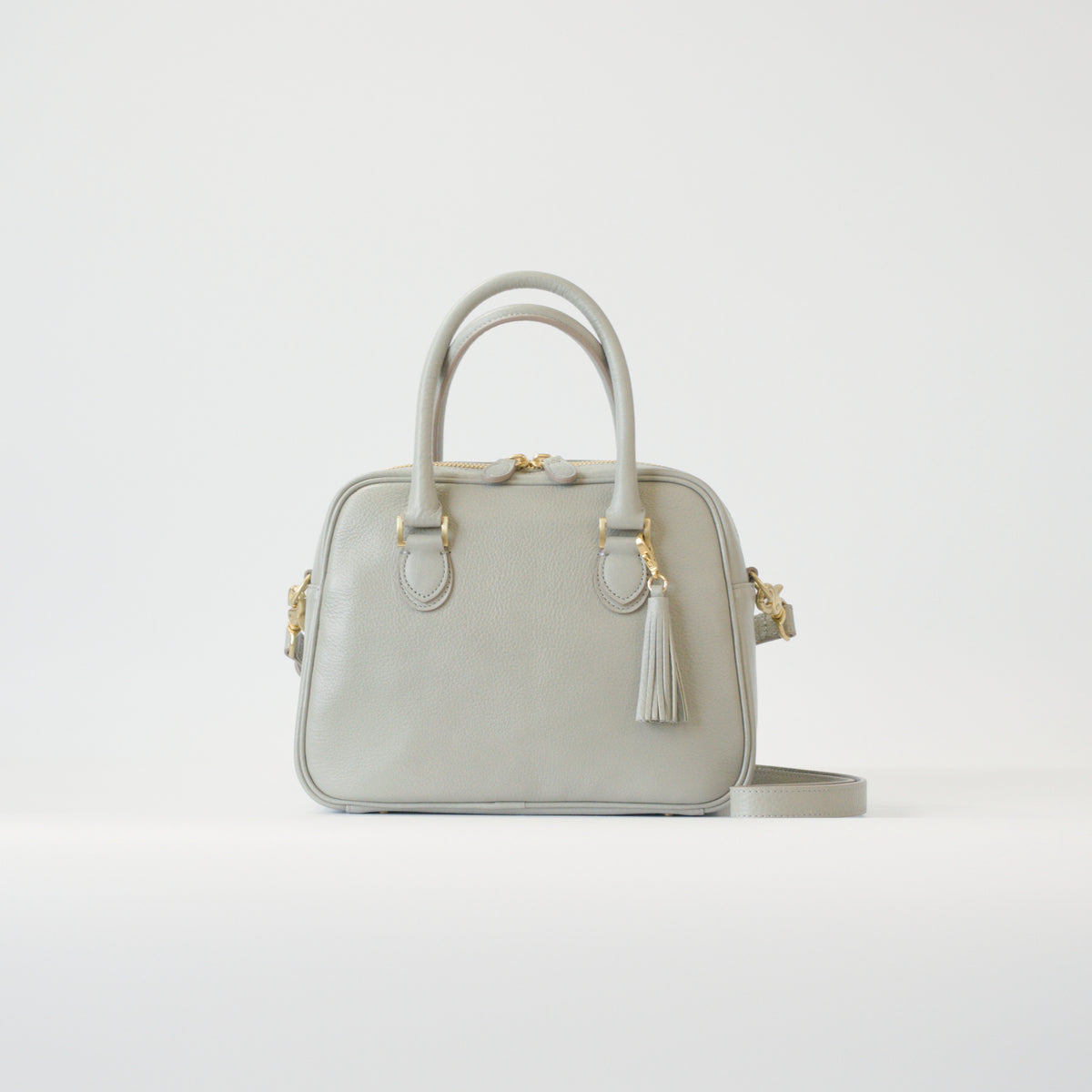 オリーブレザー 2Wayミニボストン