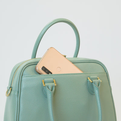 オリーブレザー 2Wayミニボストン