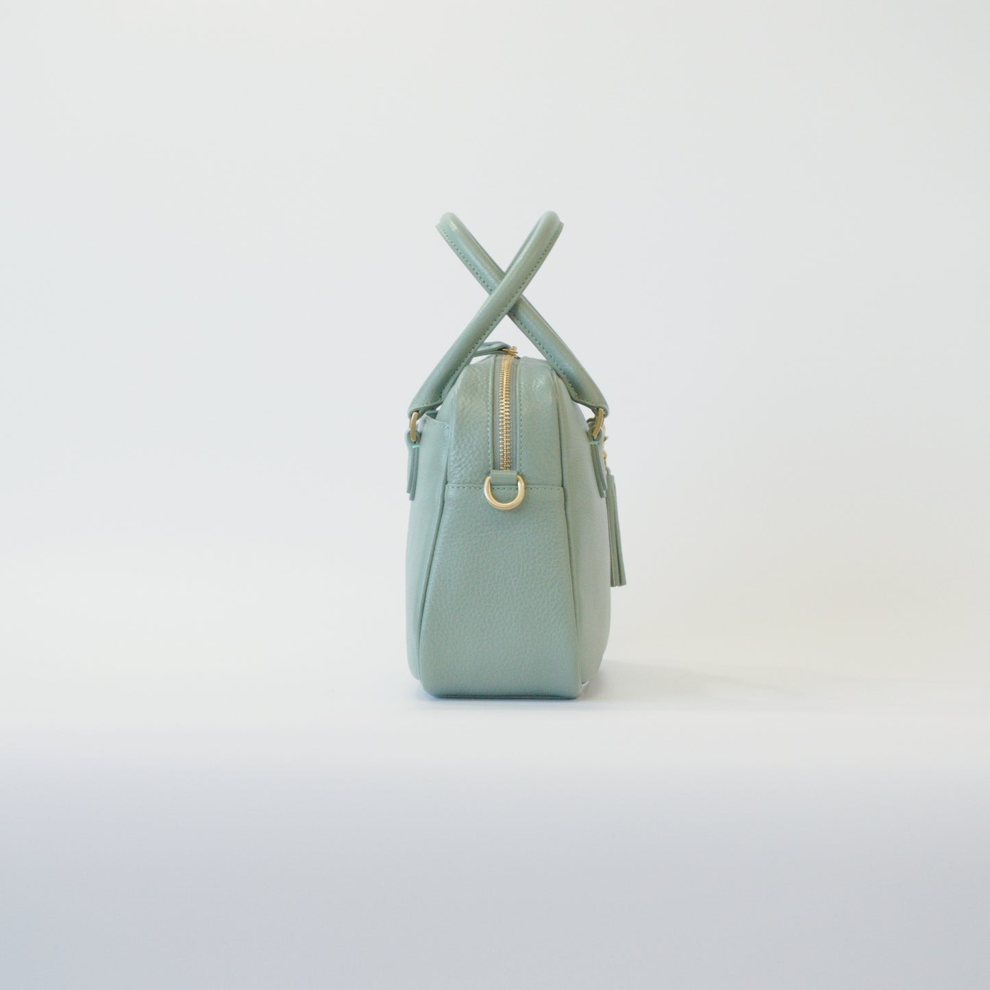 オリーブレザー 2Wayミニボストン