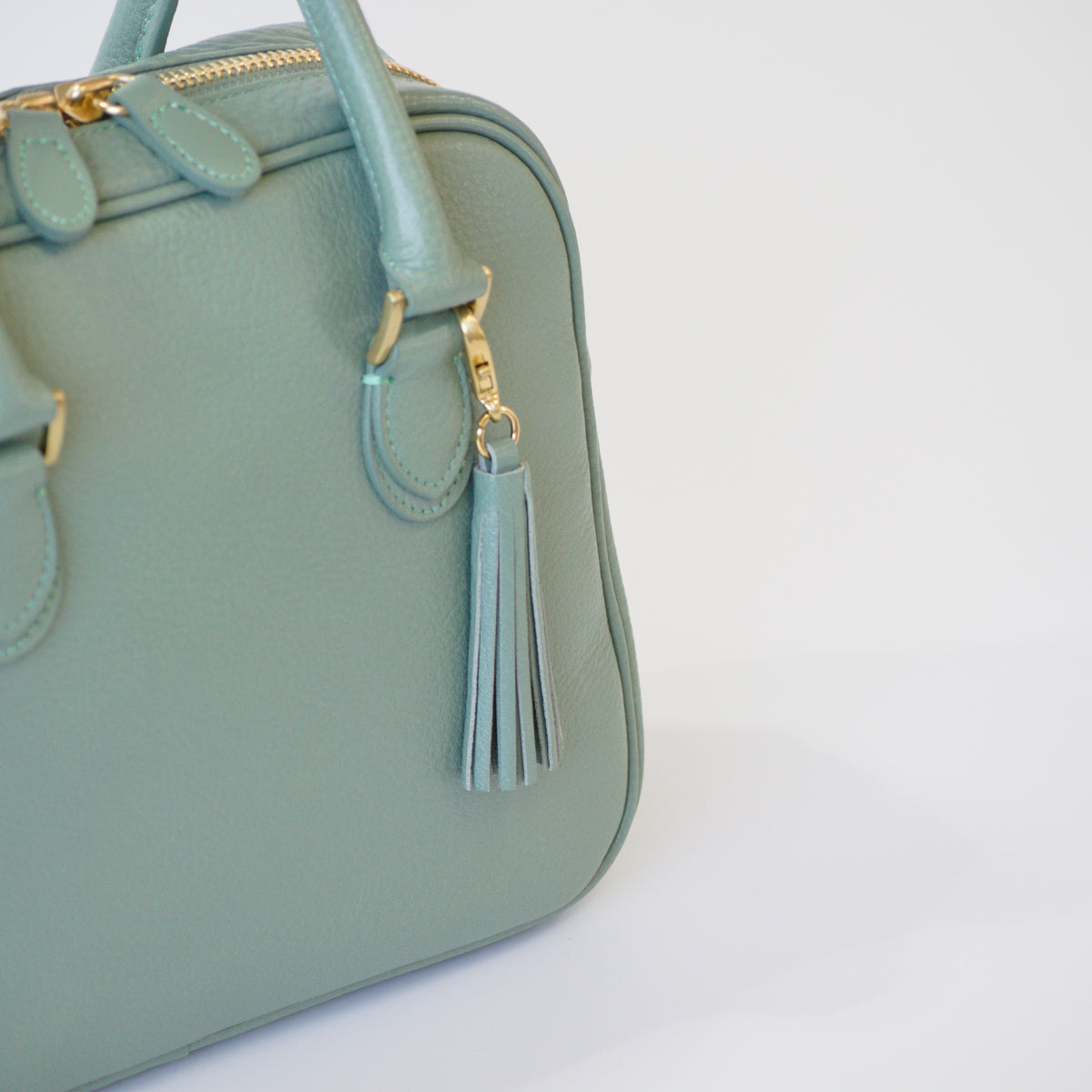 オリーブレザー 2Wayミニボストン