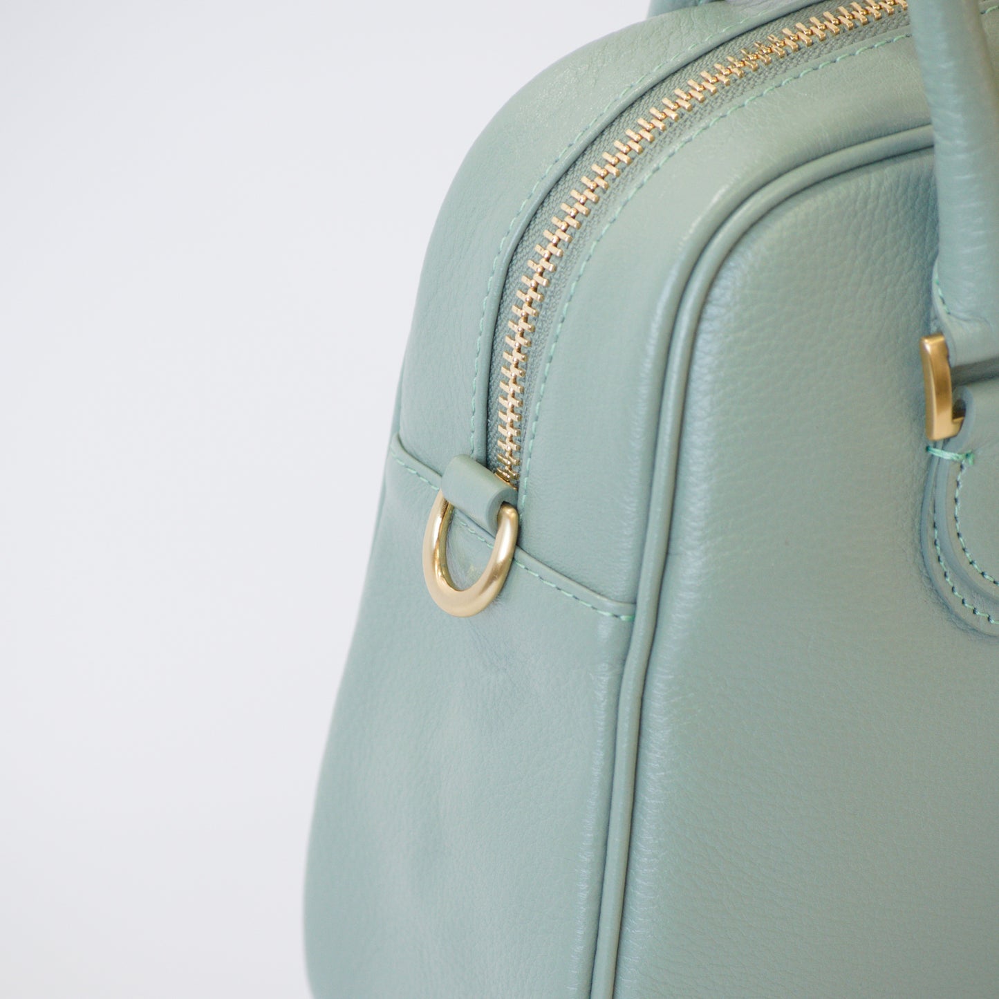 オリーブレザー 2Wayミニボストン