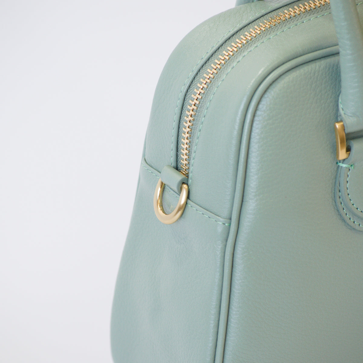 オリーブレザー 2Wayミニボストン