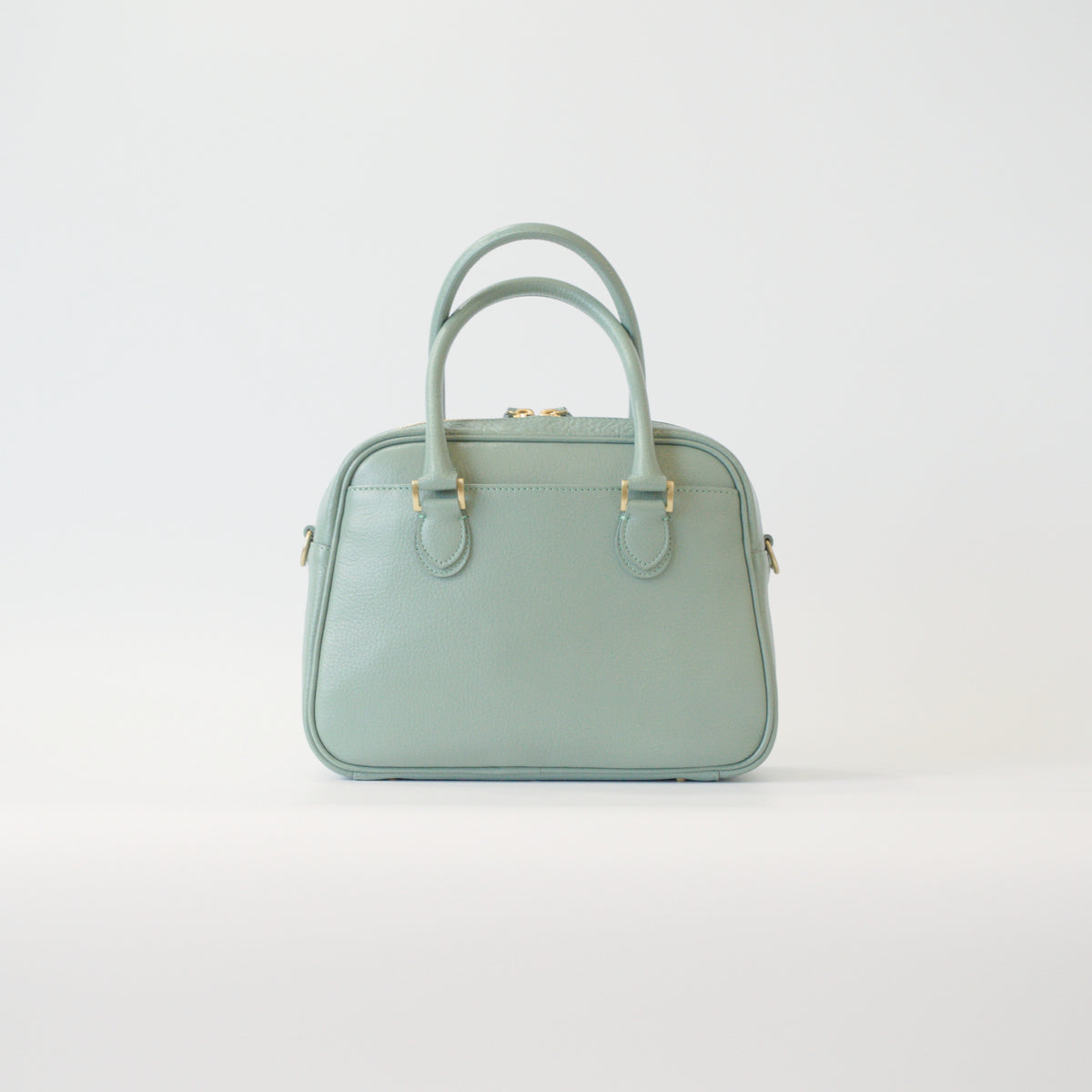 オリーブレザー 2Wayミニボストン