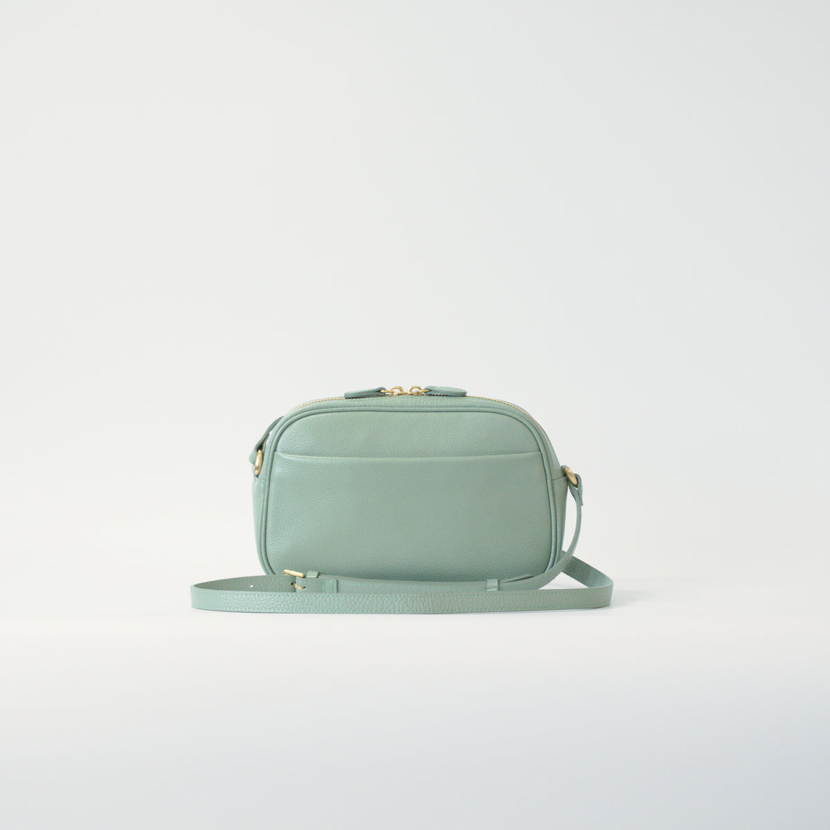 オリーブレザー ビーンズショルダー