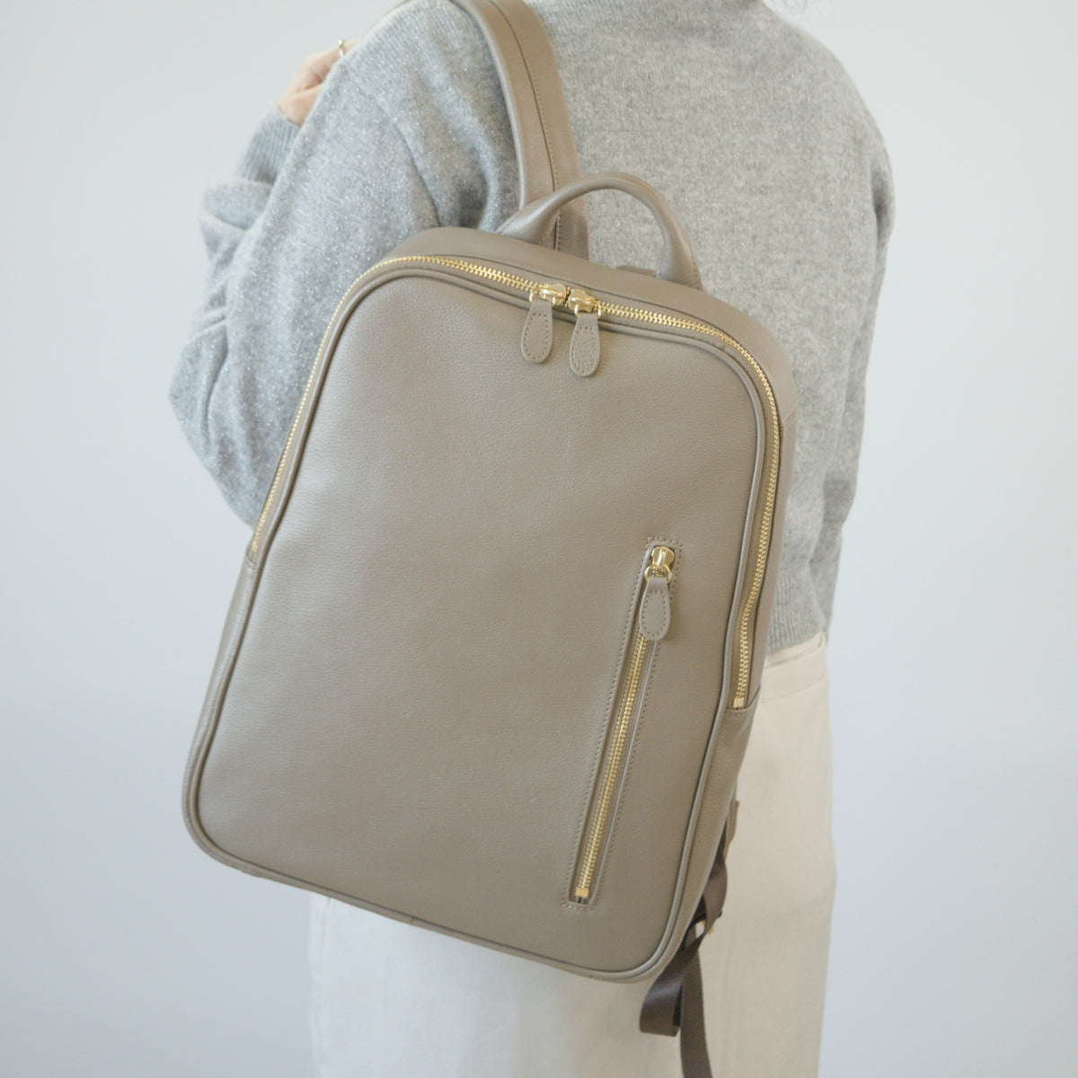 オリーブレザー グレースリュック