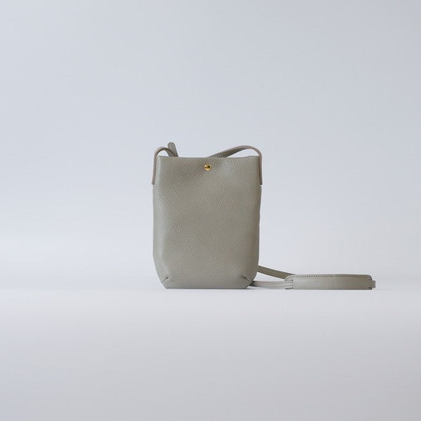 オリーブレザーミトンminiポシェット<br>color：Greige
