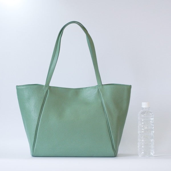 オリーブレザー フォルムチェンジA4トート