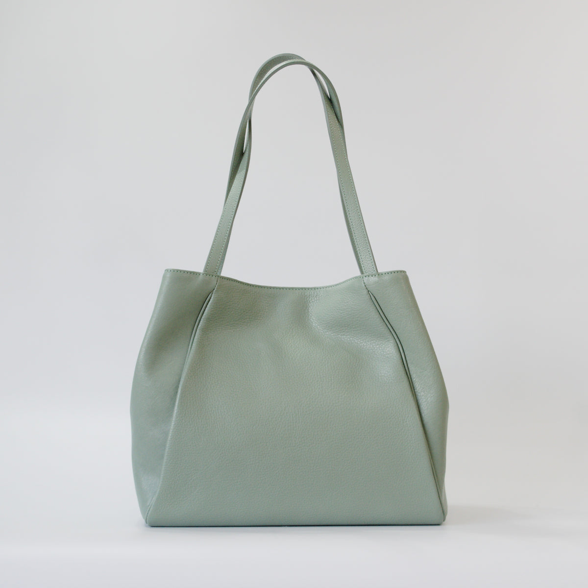 オリーブレザー フォルムチェンジA4トート