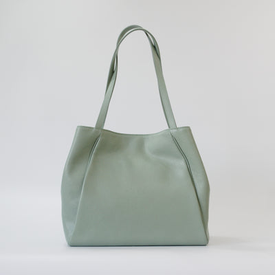 オリーブレザー フォルムチェンジA4トート