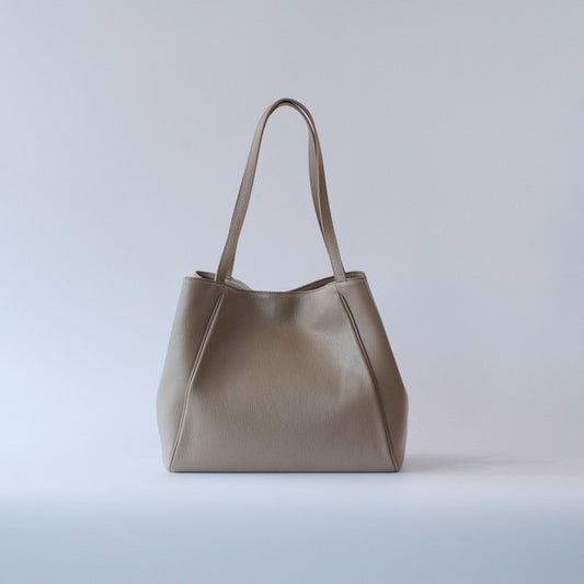 オリーブレザー フォルムチェンジA4トート