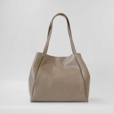 オリーブレザー フォルムチェンジA4トート