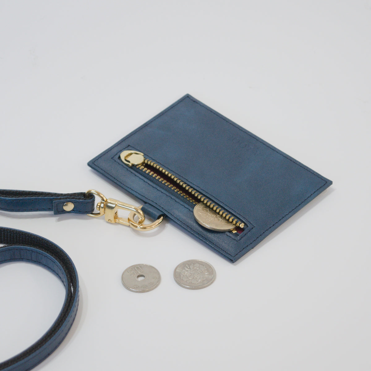 ムラ染めレザーのIDケース