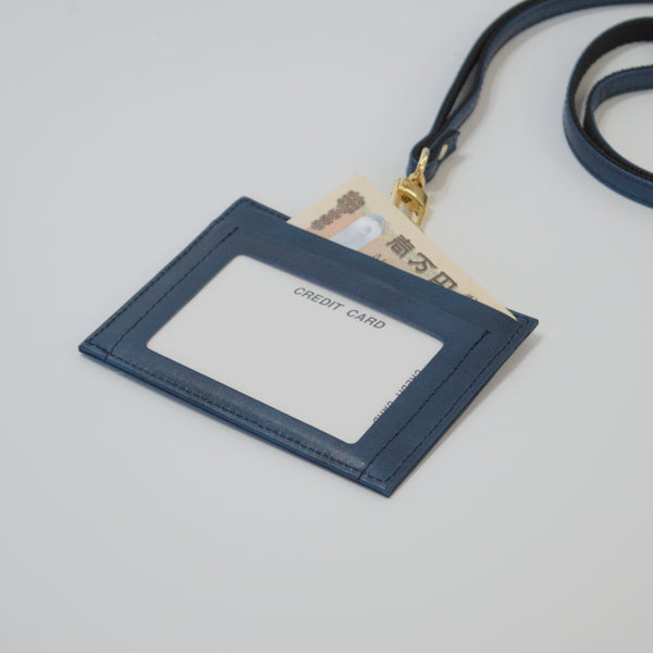 ムラ染めレザーのIDケース 4