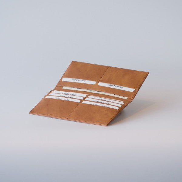 ムラ染めレザーの薄束入れ