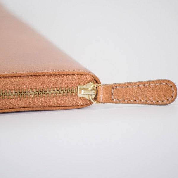 ムラ染めレザーのラウンドファスナー長財布 4