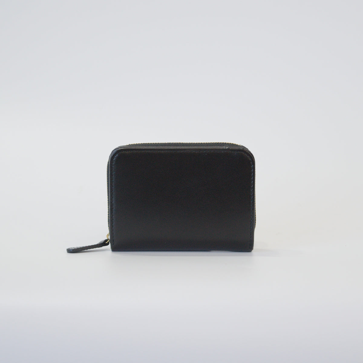 ムラ染めレザーのラウンドファスナー短財布