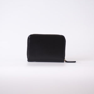 ムラ染めレザーのラウンドファスナー短財布