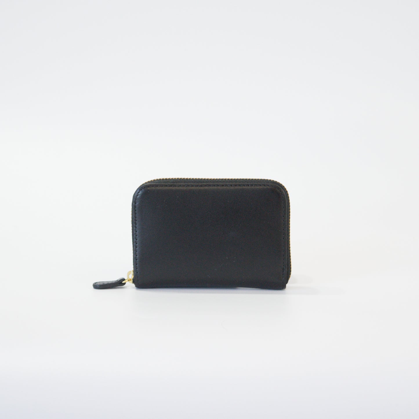 ムラ染めレザーのラウンド小銭入れ