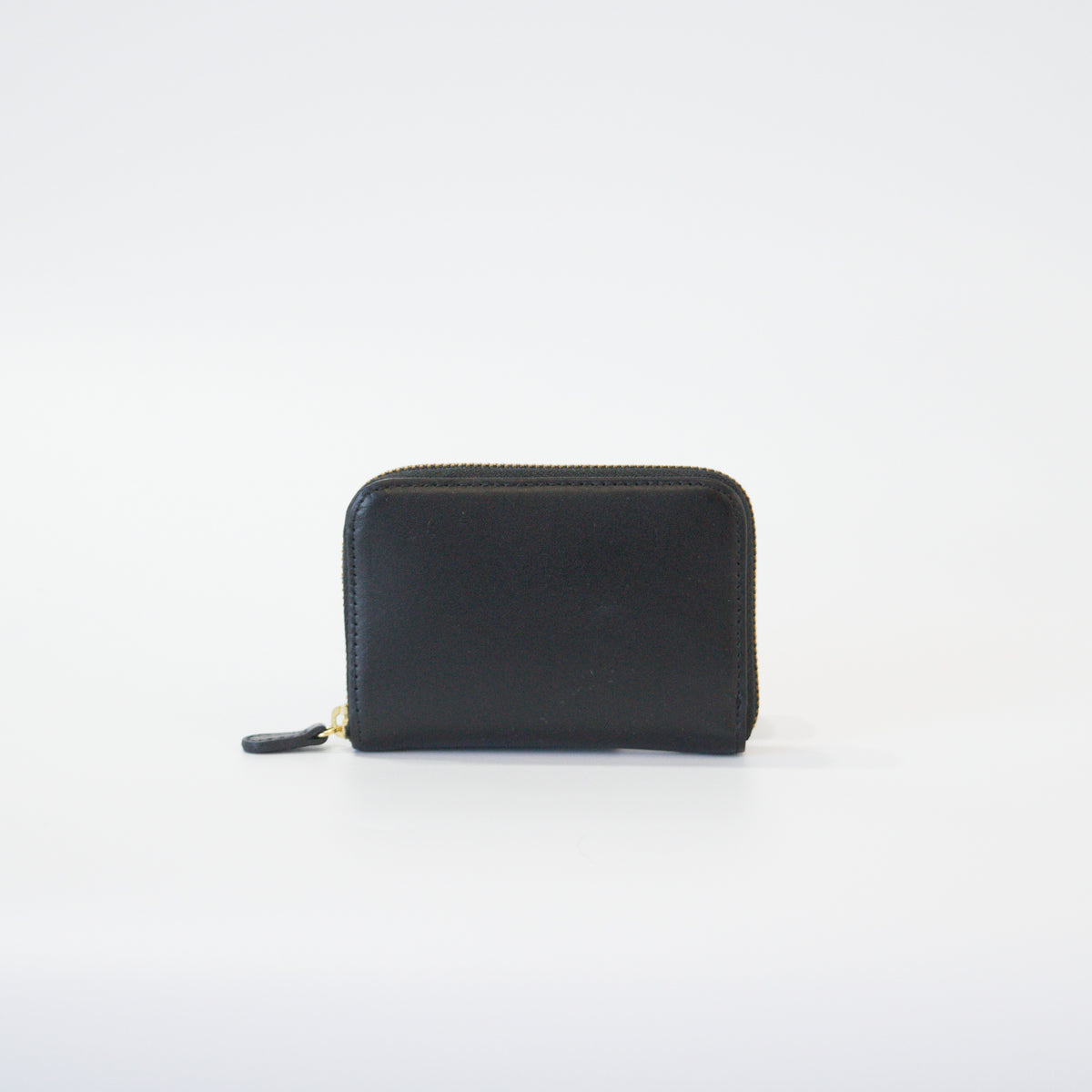 ムラ染めレザーのラウンド小銭入れ