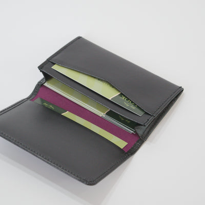 ムラ染めレザーの名刺入れ