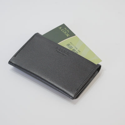 ムラ染めレザーの名刺入れ