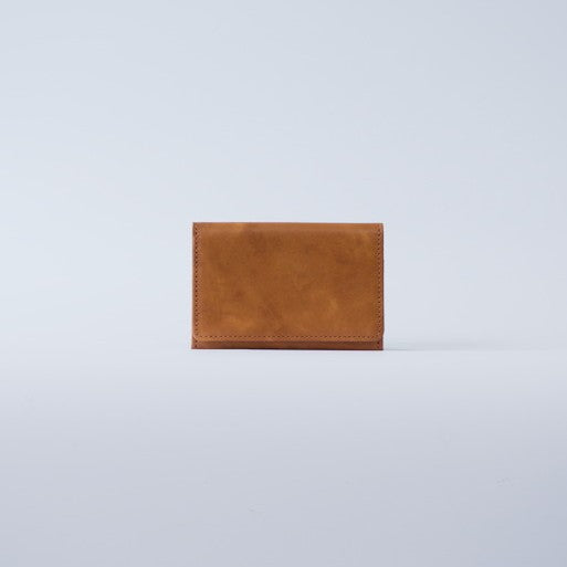 ムラ染めレザーの名刺入れ<br>color：Camel