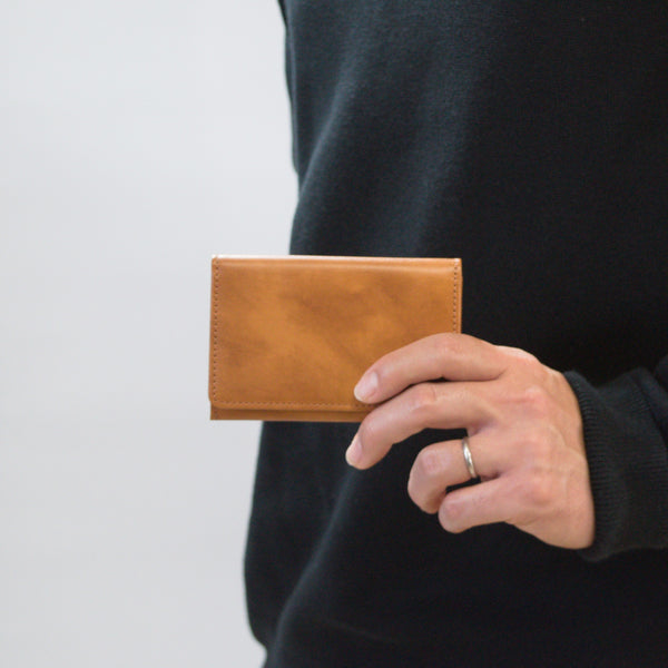 ムラ染めレザーの名刺入れ 4