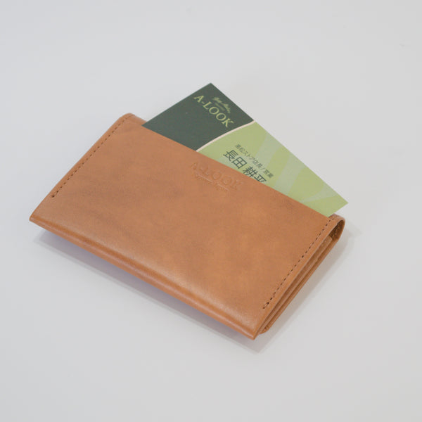 ムラ染めレザーの名刺入れ 3