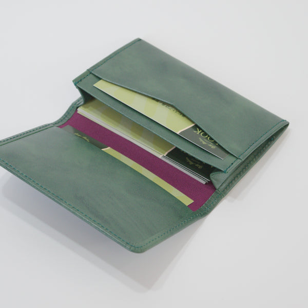 ムラ染めレザーの名刺入れ 2