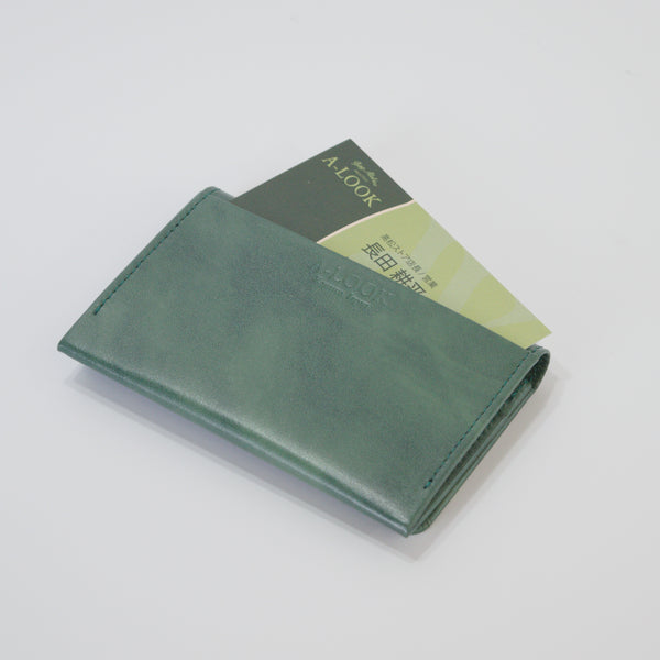 ムラ染めレザーの名刺入れ 3