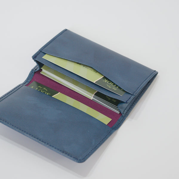 ムラ染めレザーの名刺入れ 2